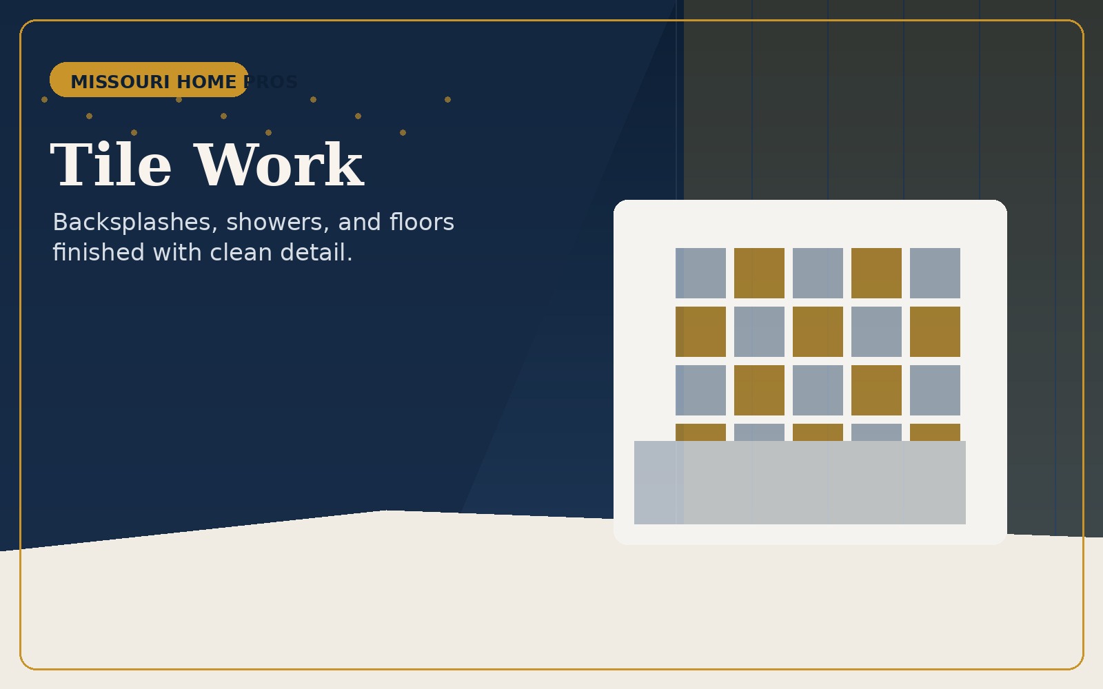 Tile work